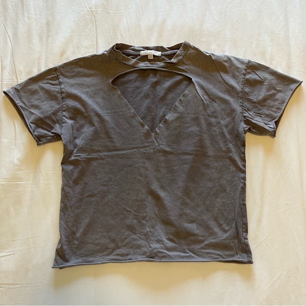 Purple American Eagle Outfitters Don’t Ask Why shirt